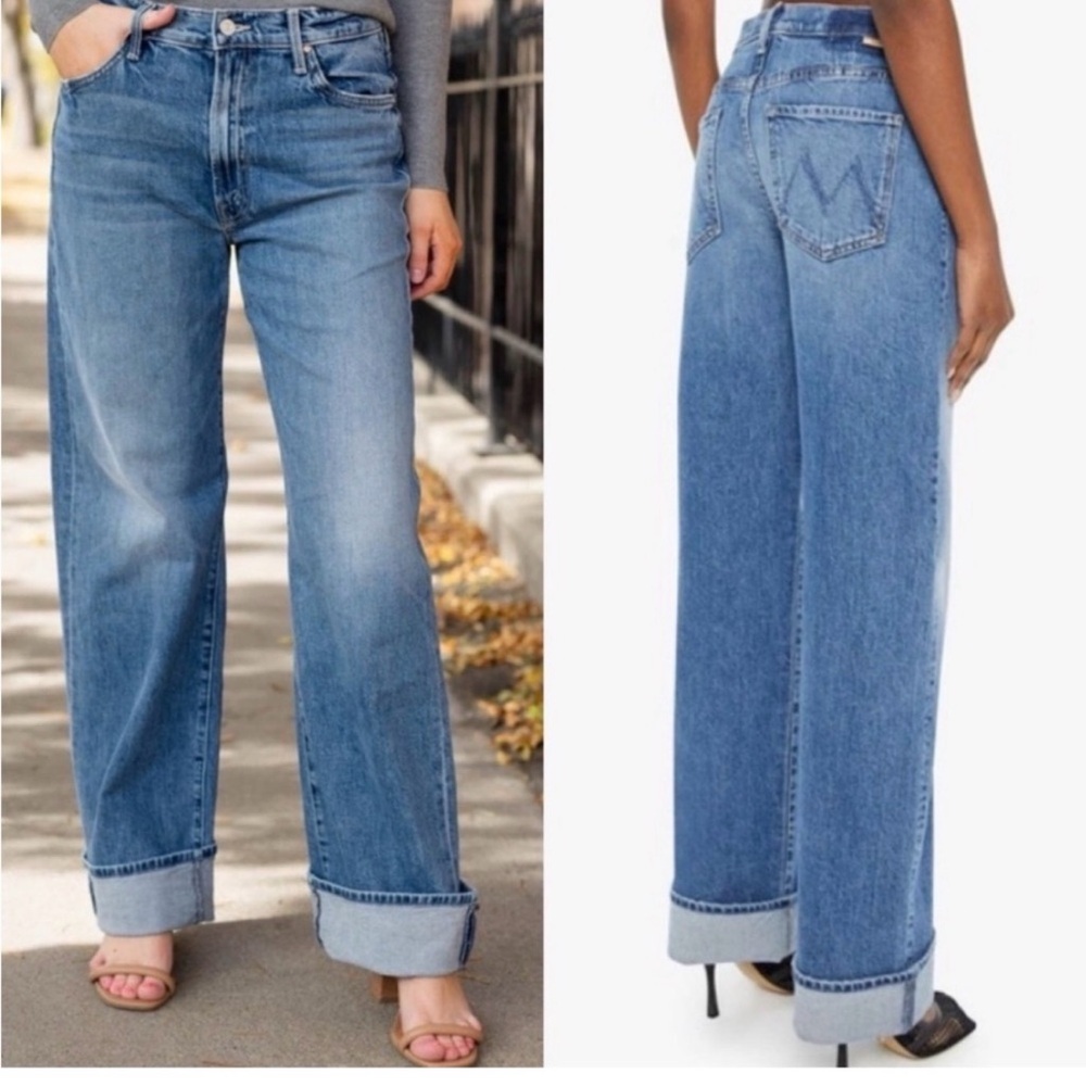 MOTHER The Dodger Skimp Cuff Straight Leg Jeans
